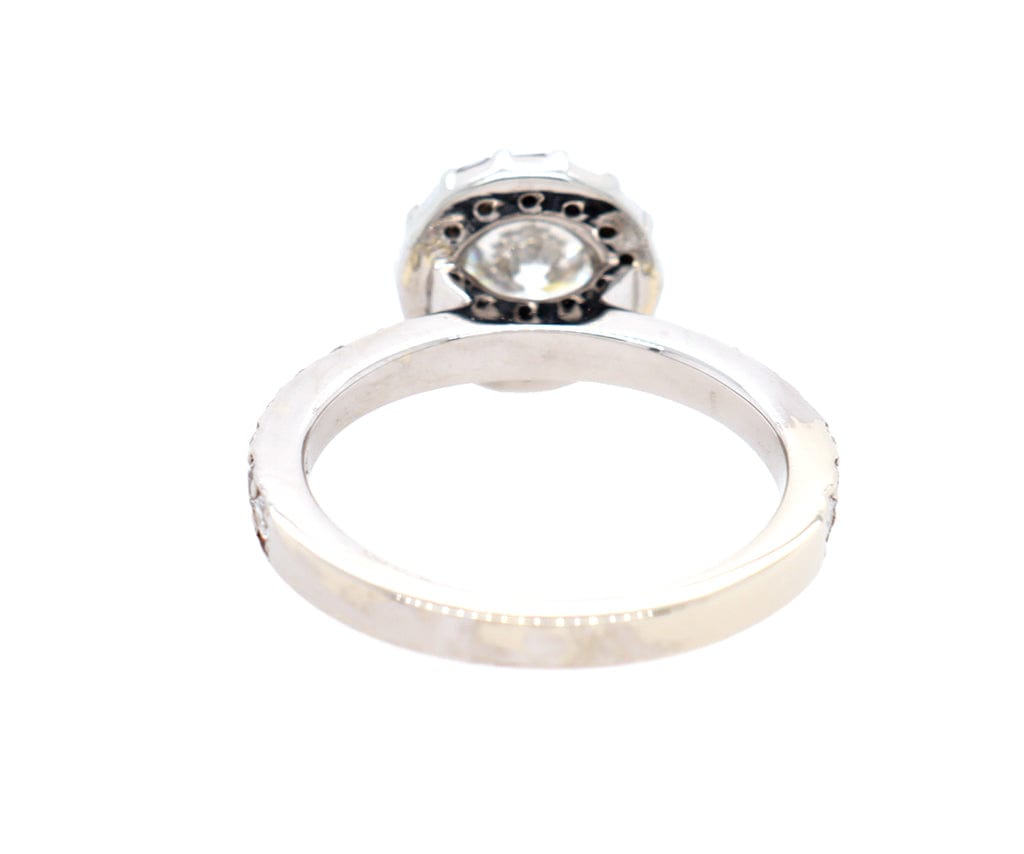 2.06ctw Round Diamond Halo Engagement Ring in 18K