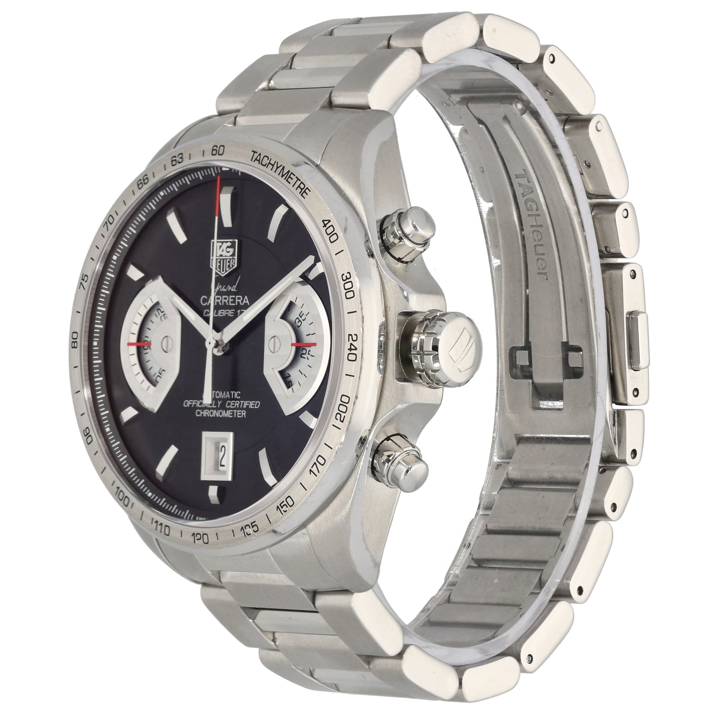 Tag Heuer Grand Carrera CAV511A 43mm Stainless Steel Watch