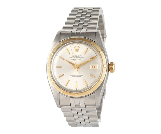 1952 Rolex Oyster Perpetual Datejust 6105 34MM Silver Dial Men's Watch