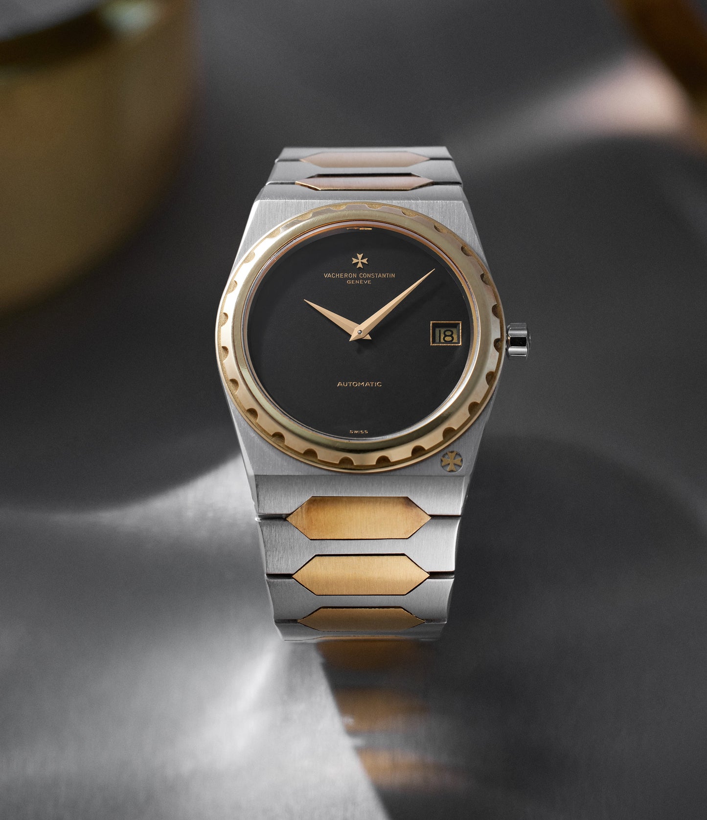 222 | 44018 | Stainless Steel & Yellow Gold