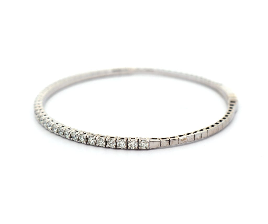 1.47ctw Diamond Flex Bangle Bracelet in 14K