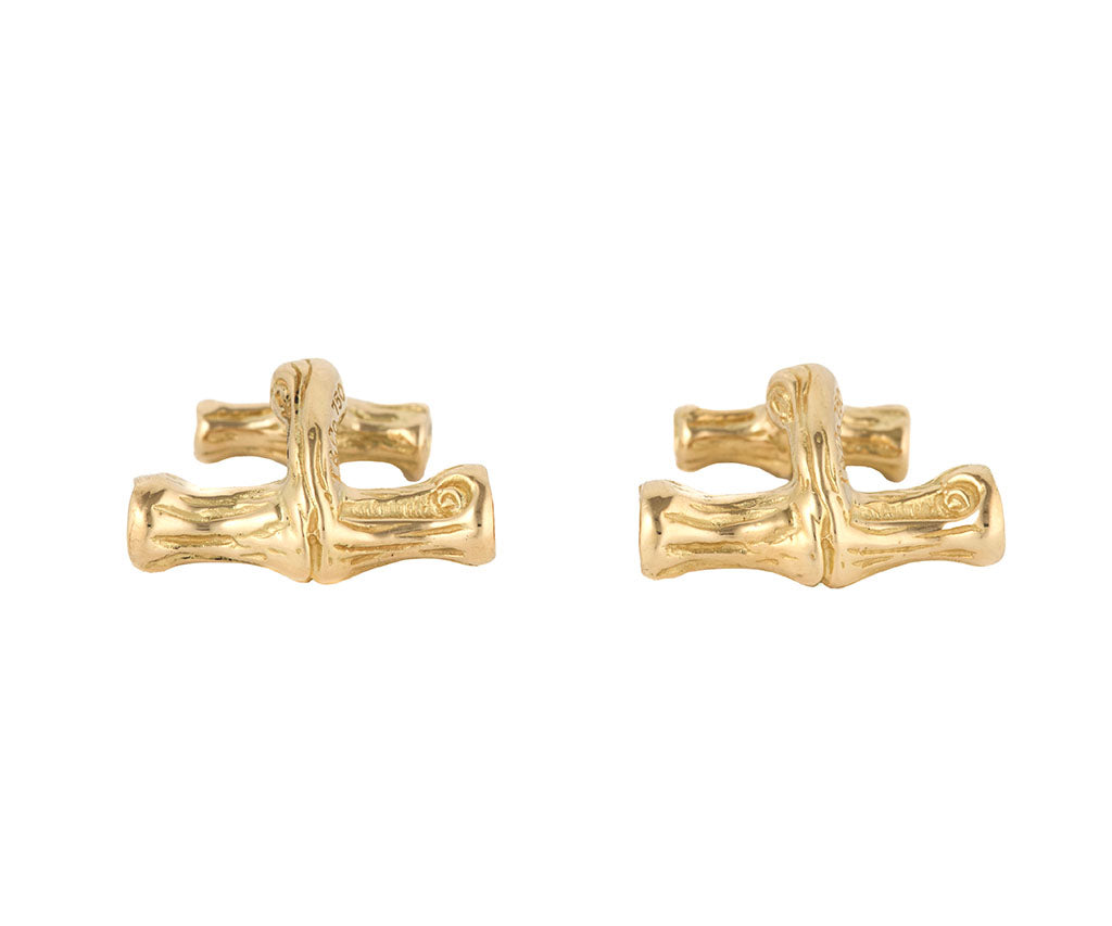 Vintage Tiffany & Co. Bamboo Style Cufflinks in 18K