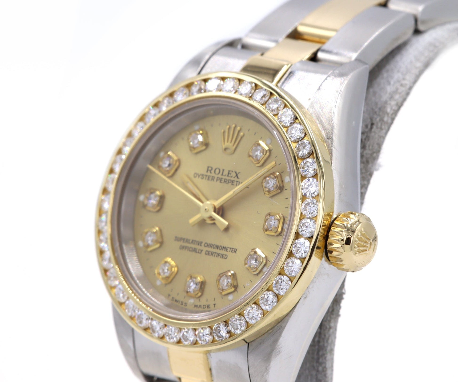 1997 Rolex Datejust 67193 26MM Aftermarket Dial and Bezel Ladies Watch