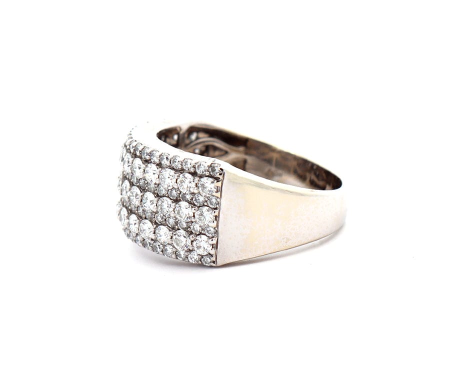 2.00ctw Diamond Multi Row Wide Band Ring in 14K