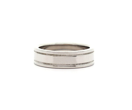 Tiffany & Co. Together Milgrain Band Ring in Platinum