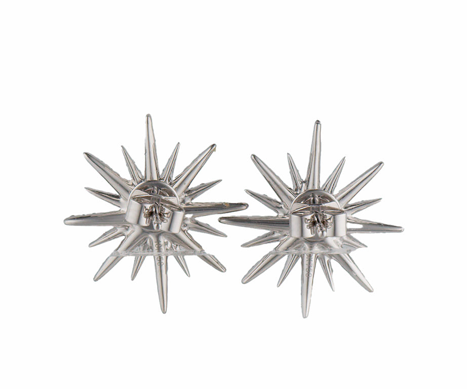 0.77ctw Diamond Starburst Stud Earrings in 18K