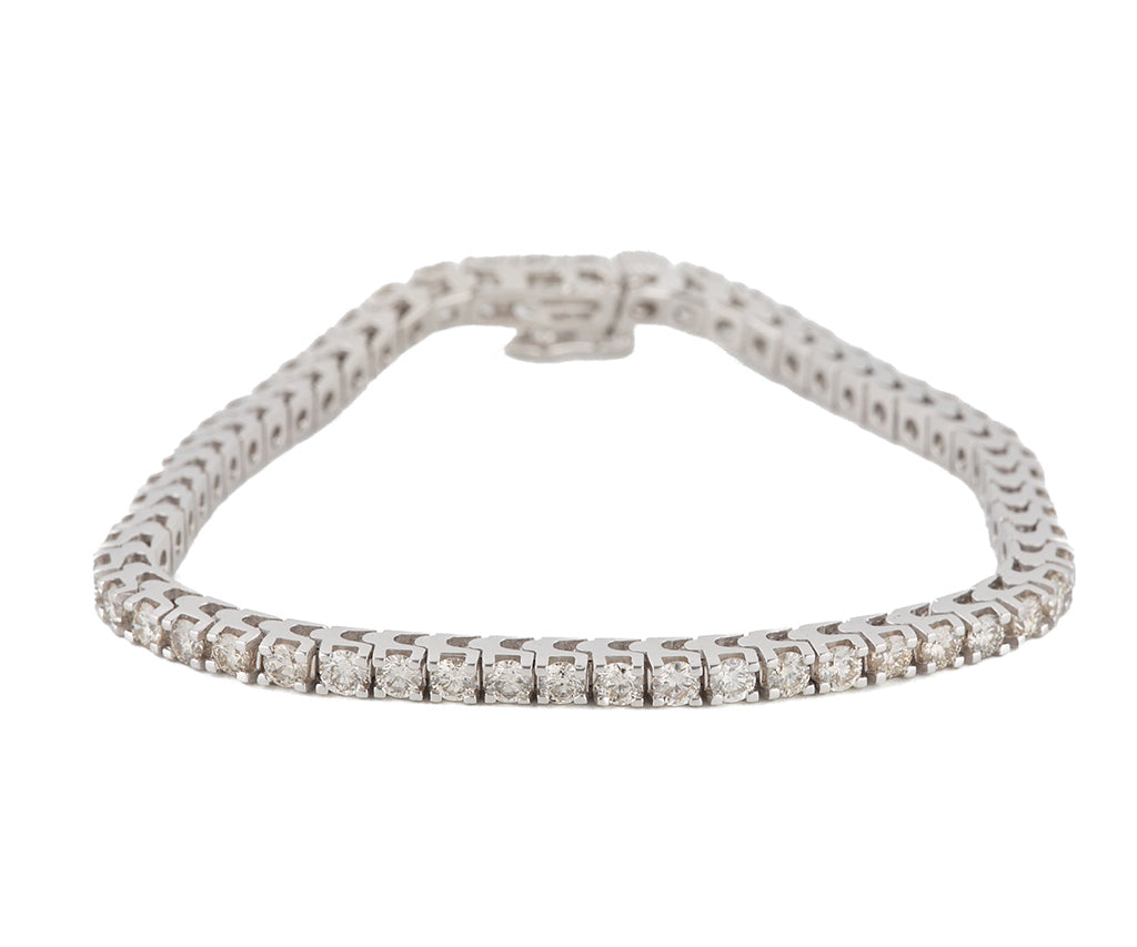 3.85ctw Round Diamond Tennis Bracelet in 14K