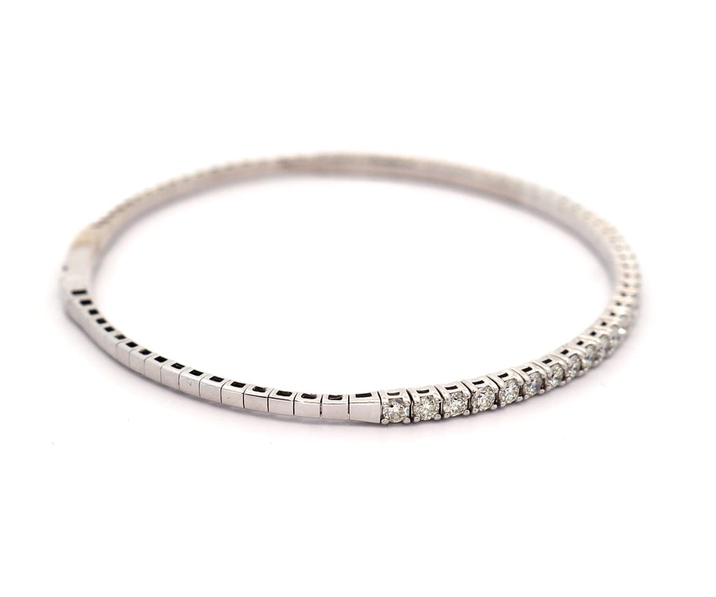 1.47ctw Diamond Flex Bangle Bracelet in 14K