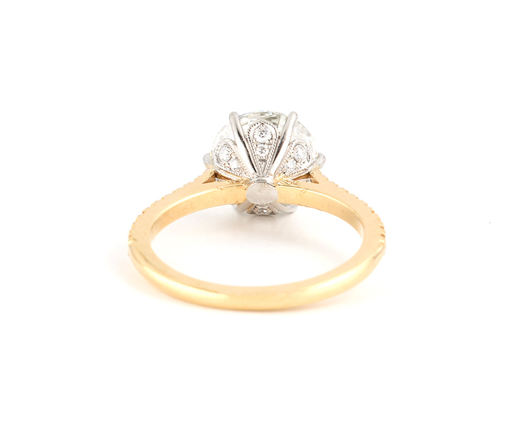 2.65ctw Round Diamond Straight Engagement Ring in 18K