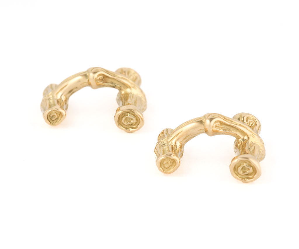 Vintage Tiffany & Co. Bamboo Style Cufflinks in 18K