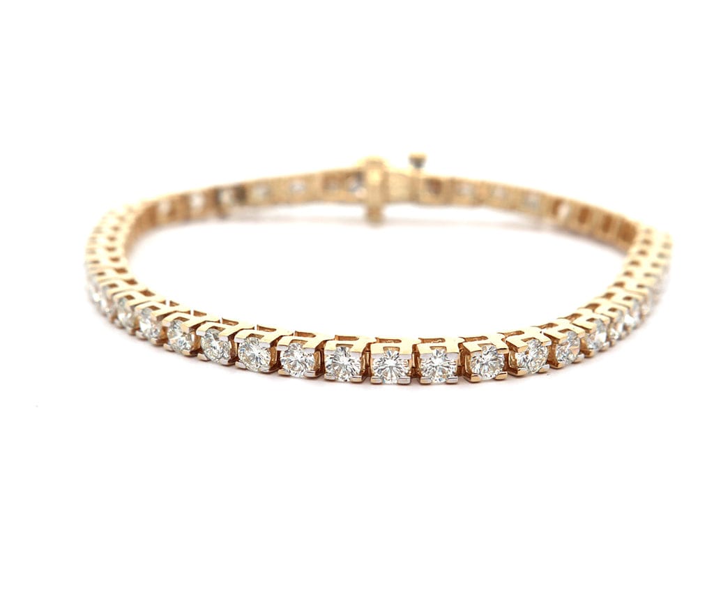 5.65ctw Round Diamond Tennis Bracelet in 14K