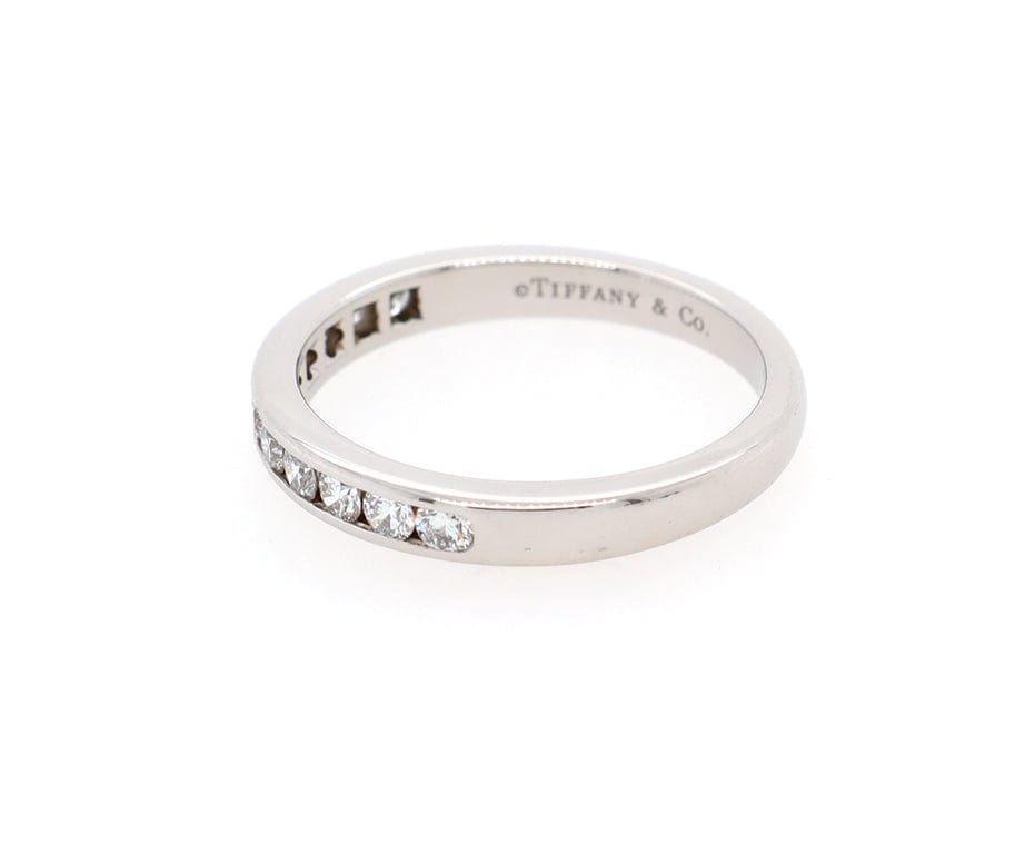 Tiffany & Co. 0.33ctw Diamond Channel Set Wedding Band Ring in Platinum