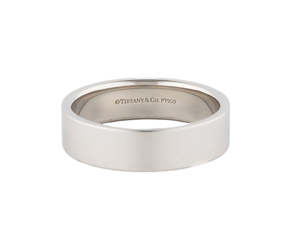 Tiffany & Co. Essential Flat Band Ring in Platinum