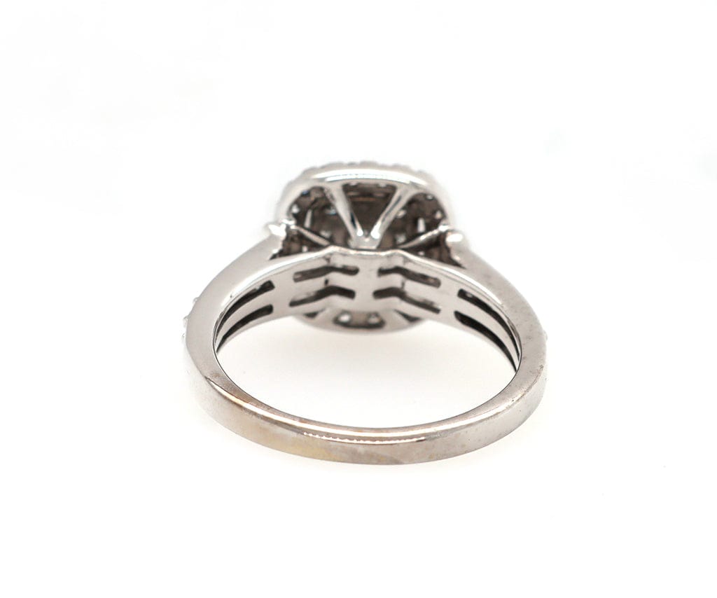 1.00ctw Diamond Cluster Frame Ring in 14K