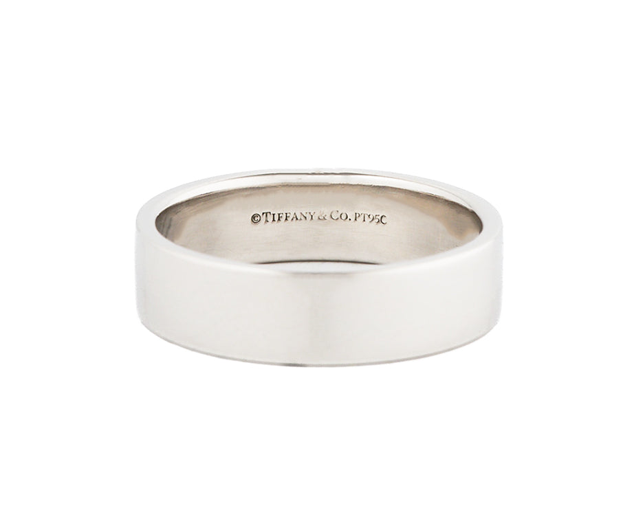 Tiffany & Co. 6.0MM Essential Flat Band Ring in Platinum