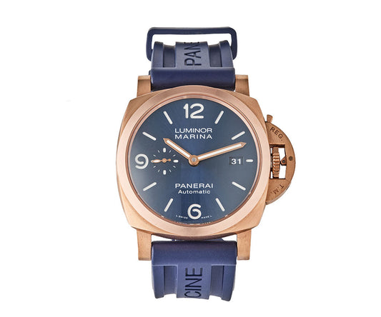 2022 Panerai Luminor Marina PAM01112 44MM Blue Dial Men's Watch