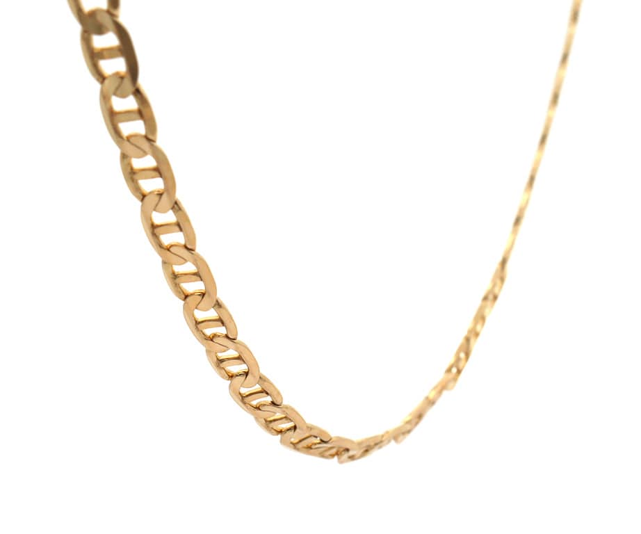 5.0MM Polished Marine Link Chain Necklace in 14K