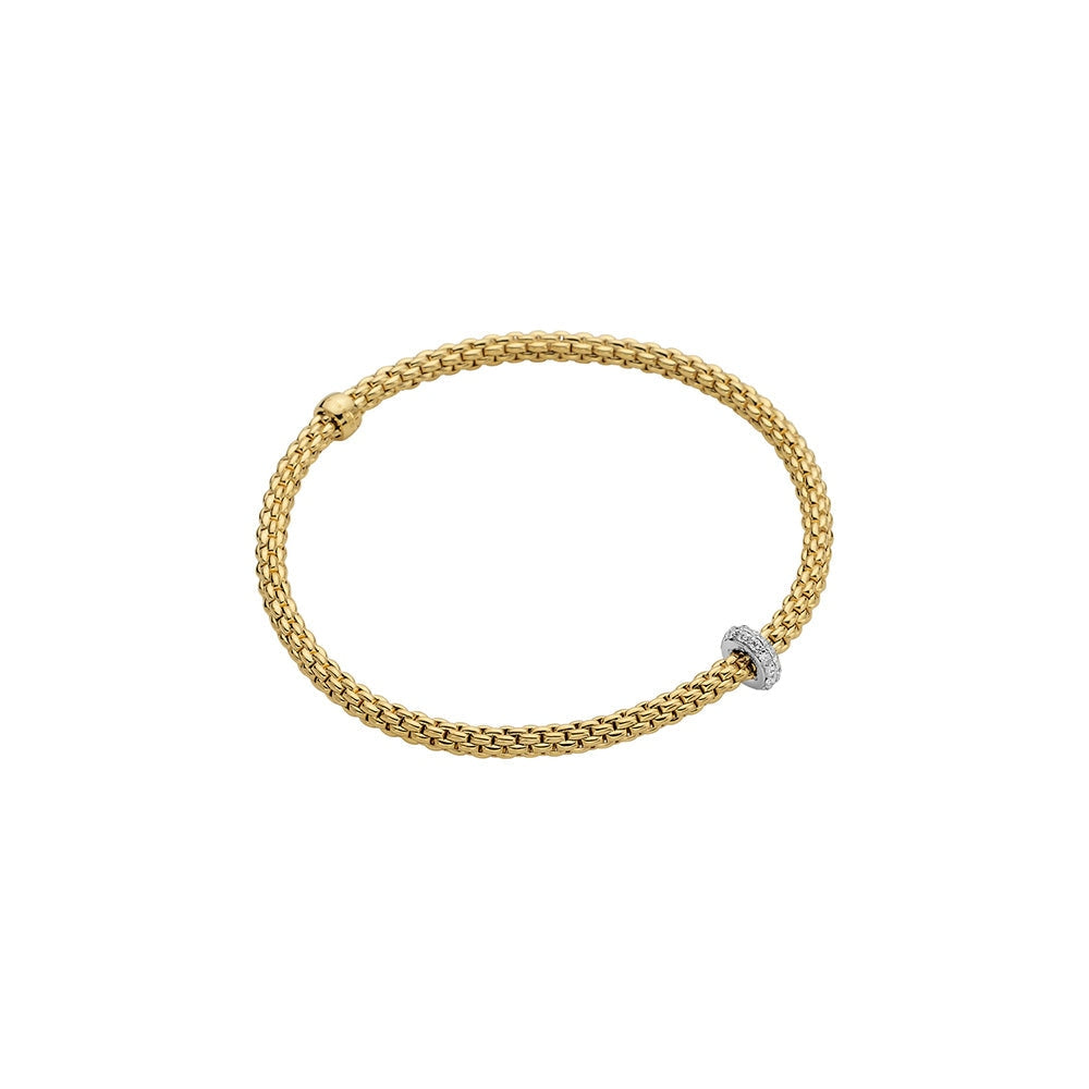 18K Two Tone Gold Diamond Bracelet