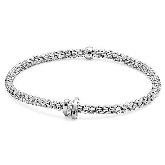 18K White Gold Diamond Flex'It Bracelet