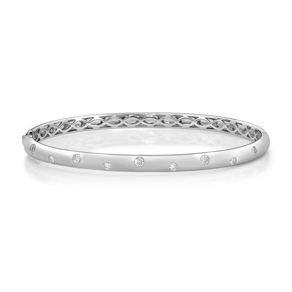 18K White Gold Diamond Bracelet