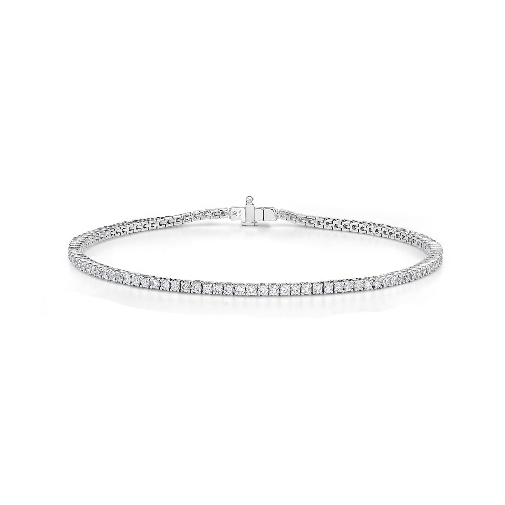 18K White Gold Diamond Bracelet