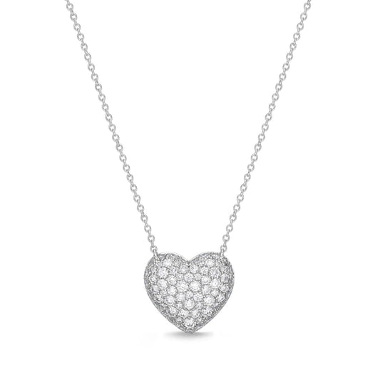 18K White Gold Diamond Necklace