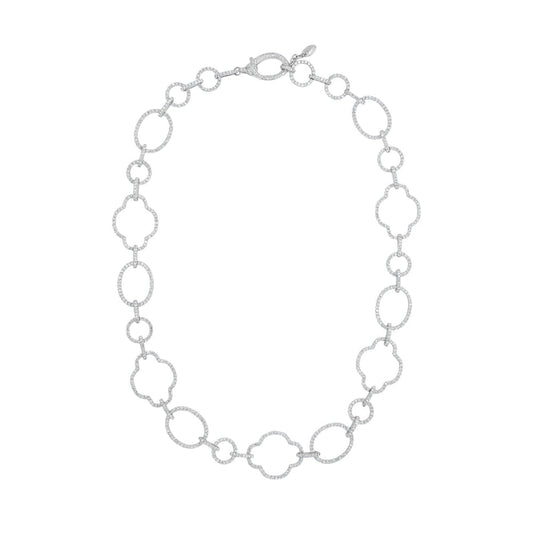 18K White Gold Diamond Necklace