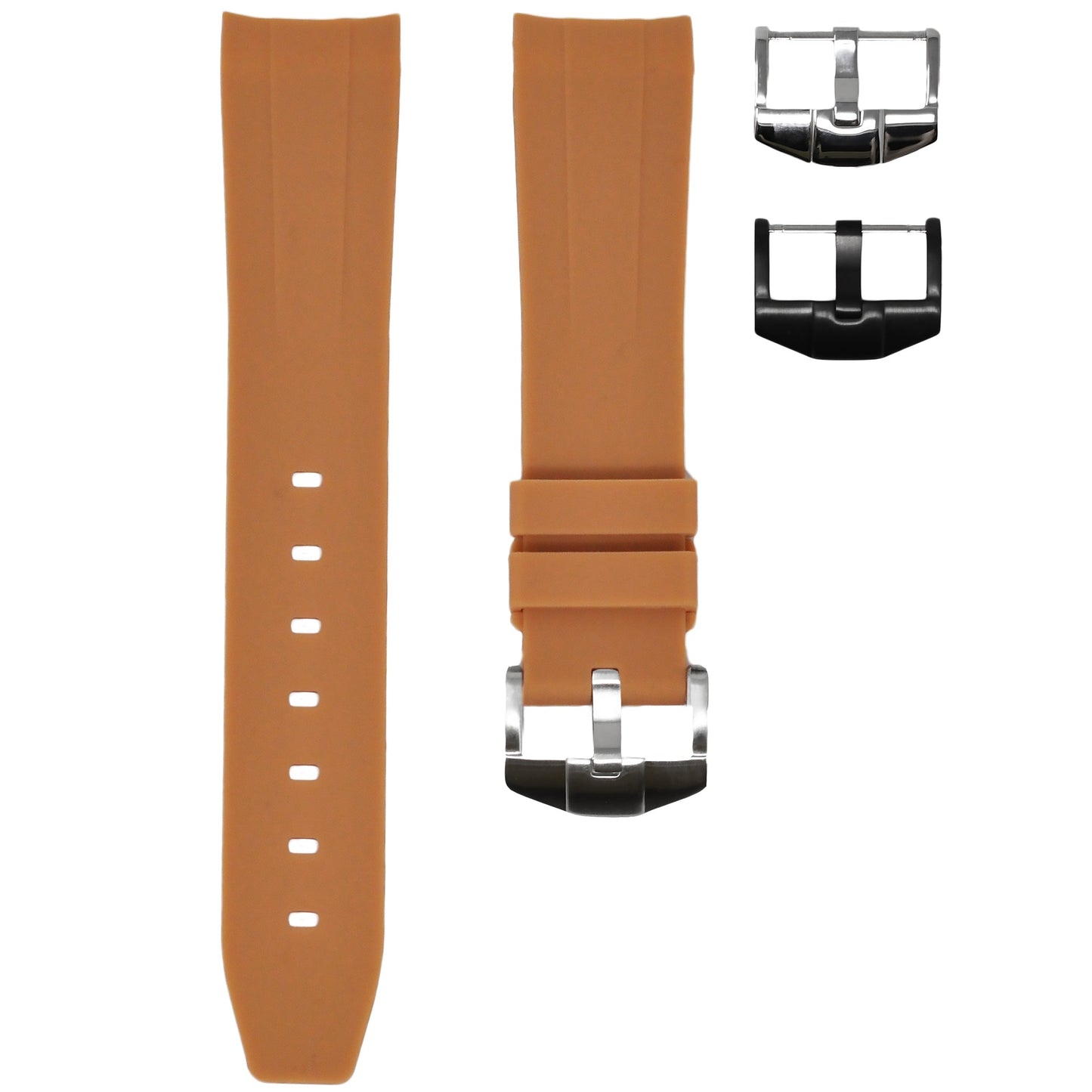 Tan Rubber Strap 20mm