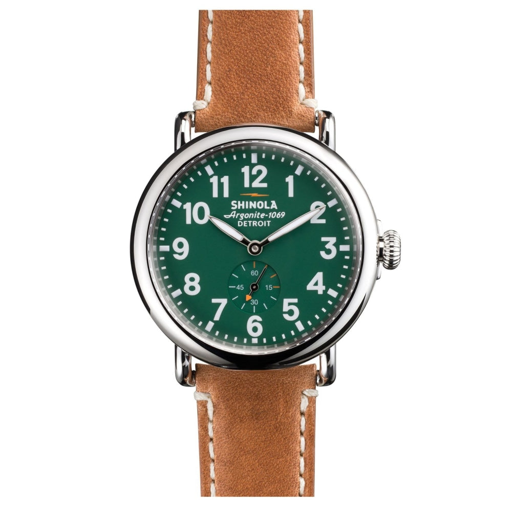 The Runwell Green Dial Largo Tan Watch, 41mm - S0100026