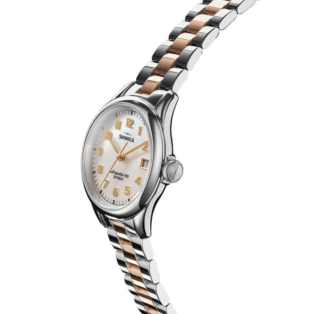 The Vinton 32mm White Mother Of Pearl Dial Unisex Watch - S0120194482