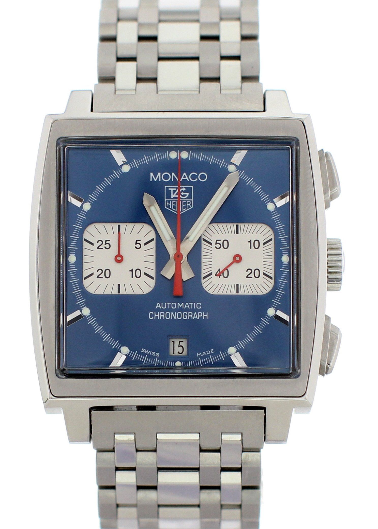 Tag Heuer Monaco CW2113 Chronograph Mens Watch