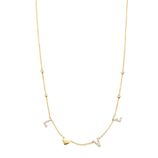 Tirisi 18K Yellow Gold Diamond  Necklace