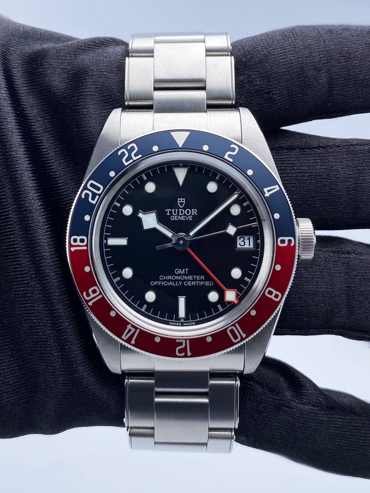 Tudor Black Bay 79830RB GMT Pepsi Bezel Mens Watch Box Papers