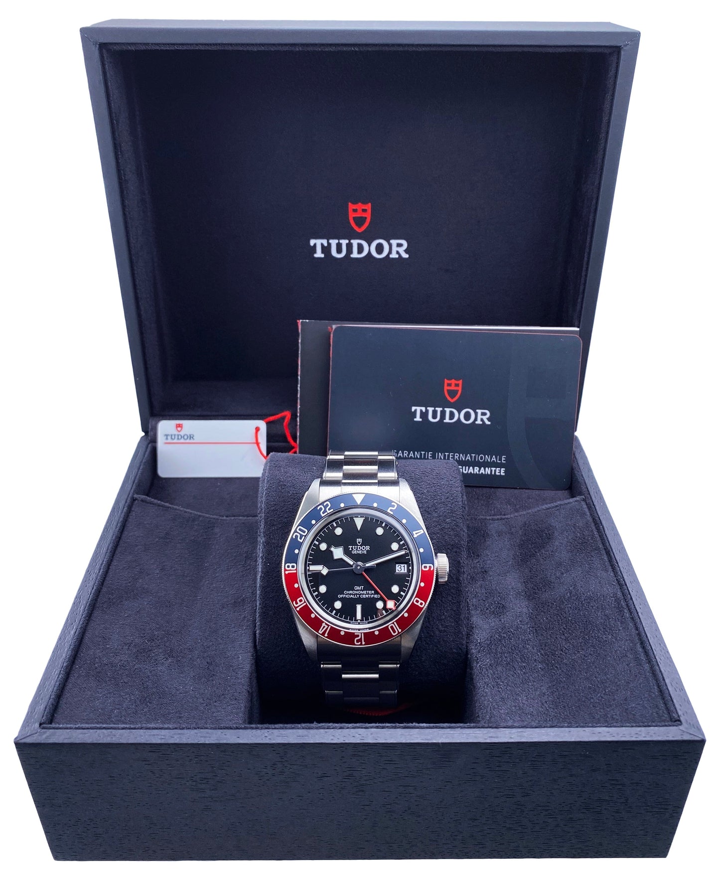 Tudor Black Bay 79830RB GMT Pepsi Bezel Mens Watch Box Papers