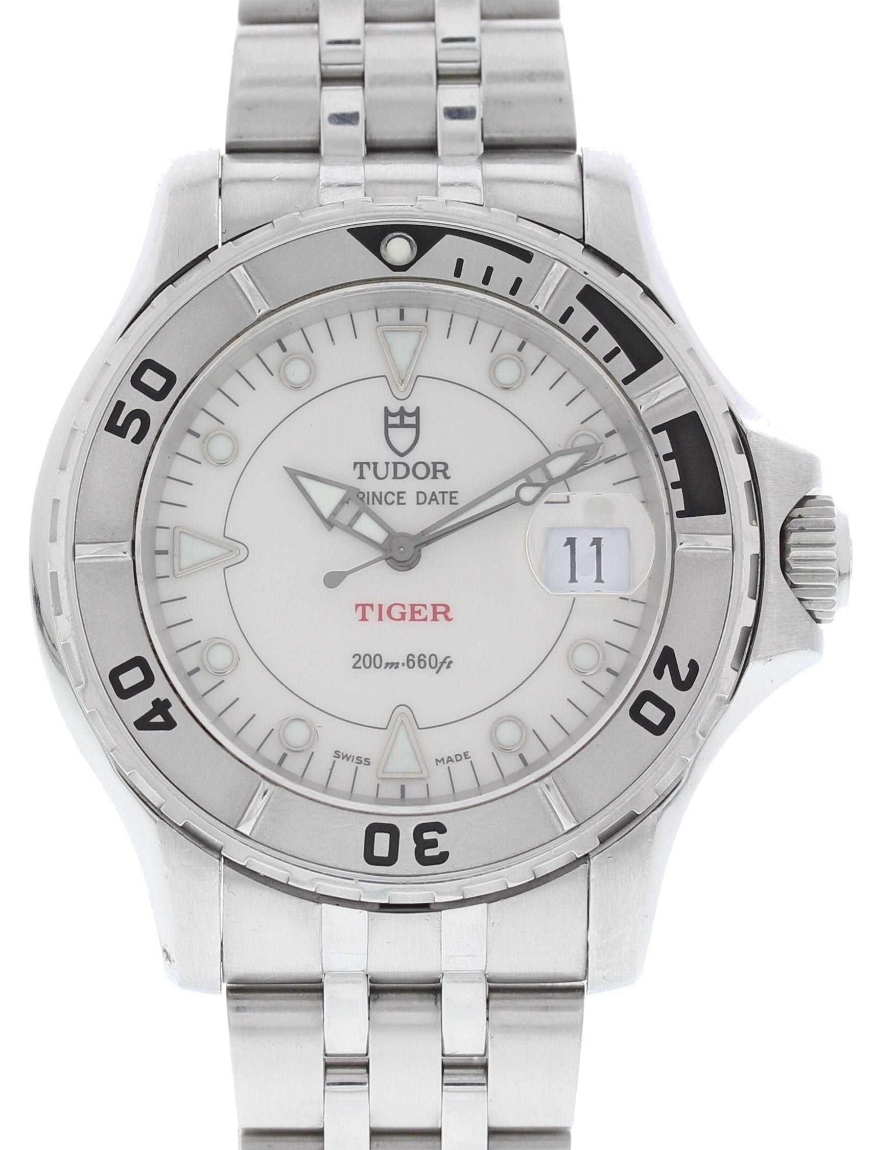 Tudor Prince Date Tiger Stainless Steel 89190