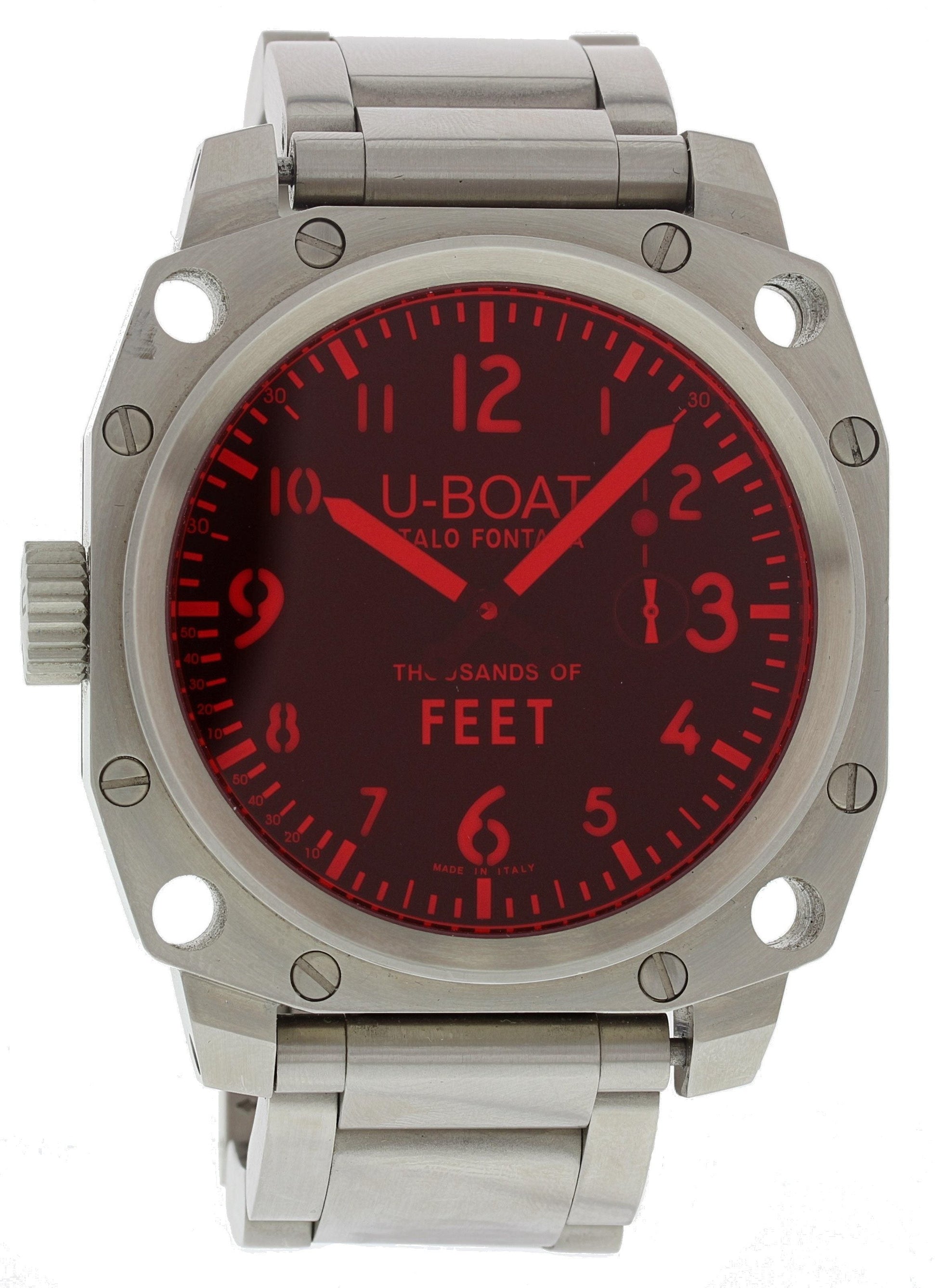 U-Boat Italo Fontana Thousands of Feet Stainless Steel Automatic