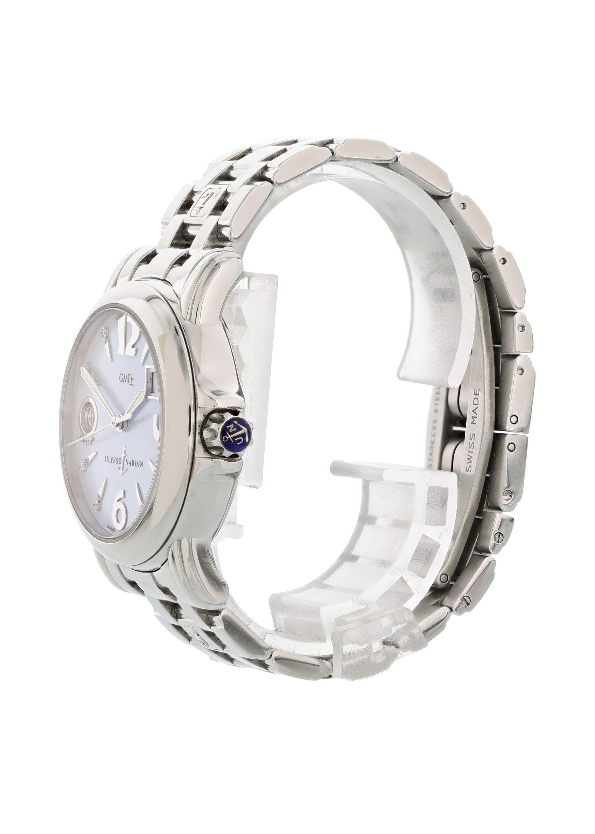 Ulysse Nardin Big Date GMT 223-22 Mother of Pearl Ladies Watch