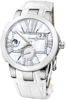 Ulysse Nardin Executive Dual Time 243-10/391 Ladies Watch. Box & Papers.