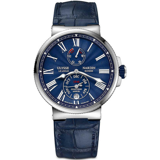 Ulysse Nardin Marine Chronometer 43mm 1133-210/E3 Blue Dial