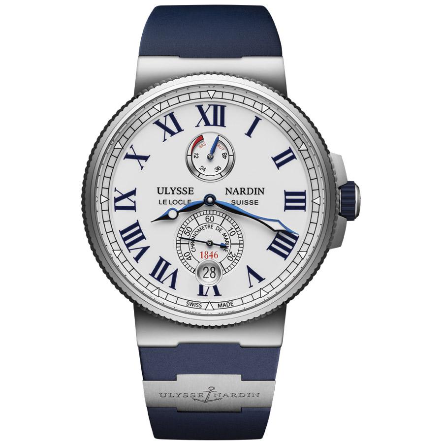 Ulysse Nardin Marine Chronometer 45mm 1183-122-3/40 White Dial