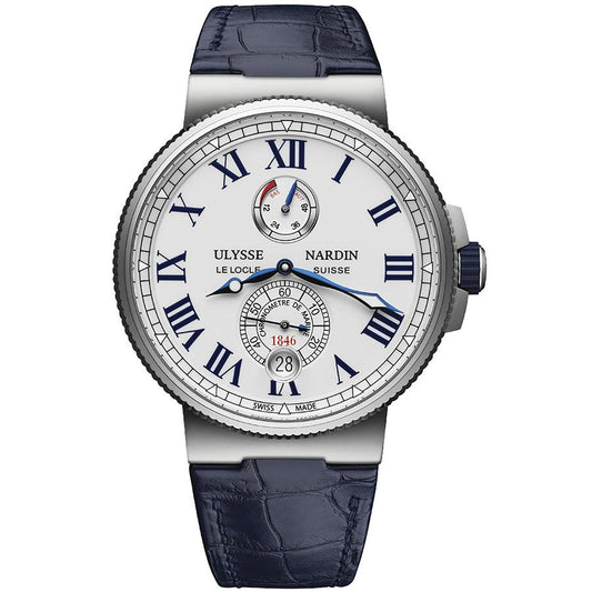 Ulysse Nardin Marine Chronometer 45mm 1183-122/40 White Dial