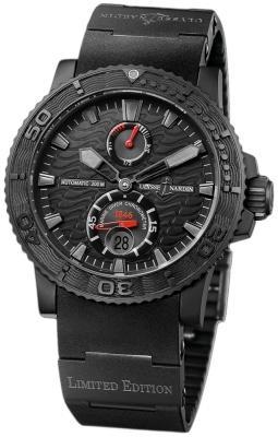 Ulysse Nardin Maxi Marine Diver  263-38LE-3  Limited Edition Black Ocean Mens Watch. Box & Papers