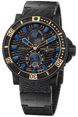 Ulysse Nardin Maxi Marine Diver 263-92LE-3C/923-RG Limited Edition Black Sea Mens Watch.  Box & Papers.