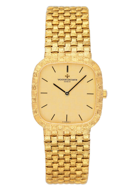 Vacheron Constantin 39047 Champagne Dial 18K Yellow Gold Mens Watch