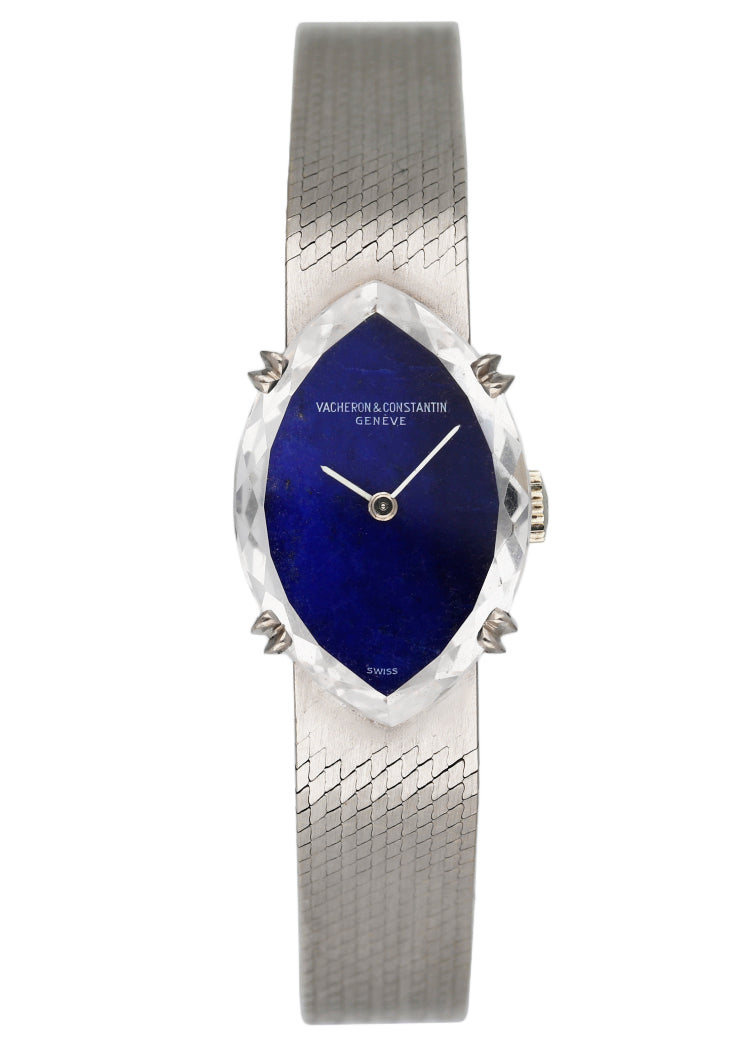 Vacheron Constantin Geneve Sapphire Dial Faceted Crystal Ladies Watch