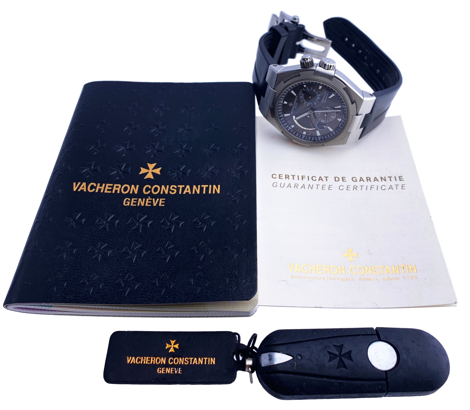 Vacheron Constantin Overseas 47450 Dual Time Mens Watch With Papers