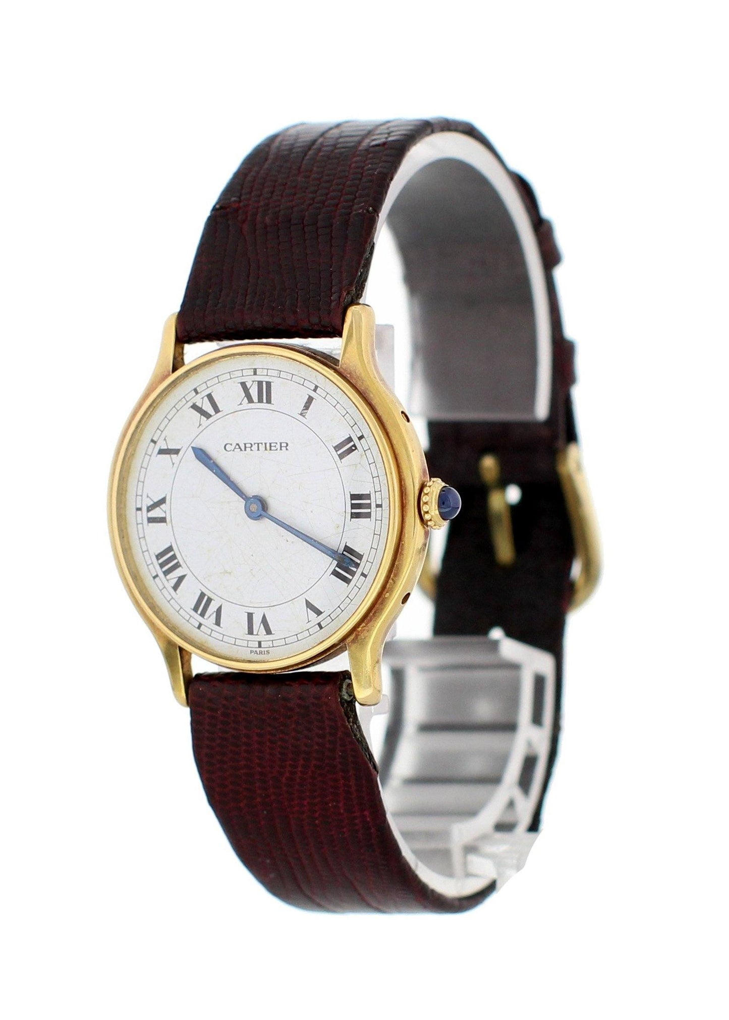 Vintage Cartier Paris 18K Yellow Gold Ladies Watch