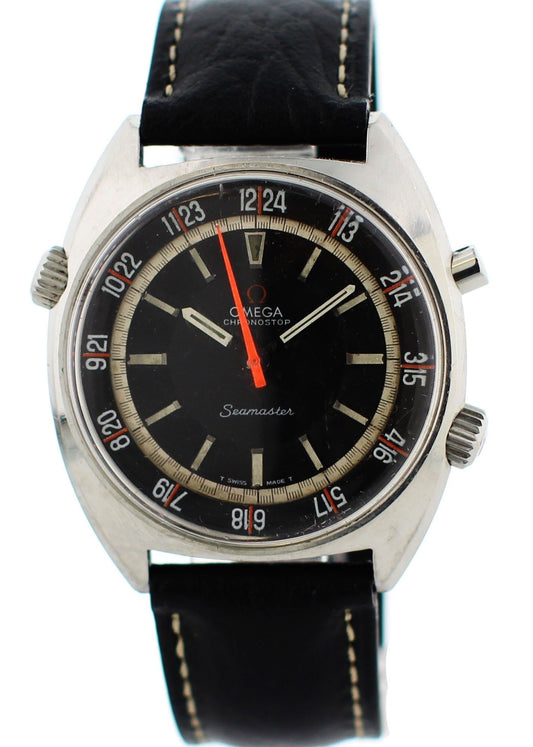 Vintage Omega Seamaster Pilot Chronostop 145.008 Caliber 865