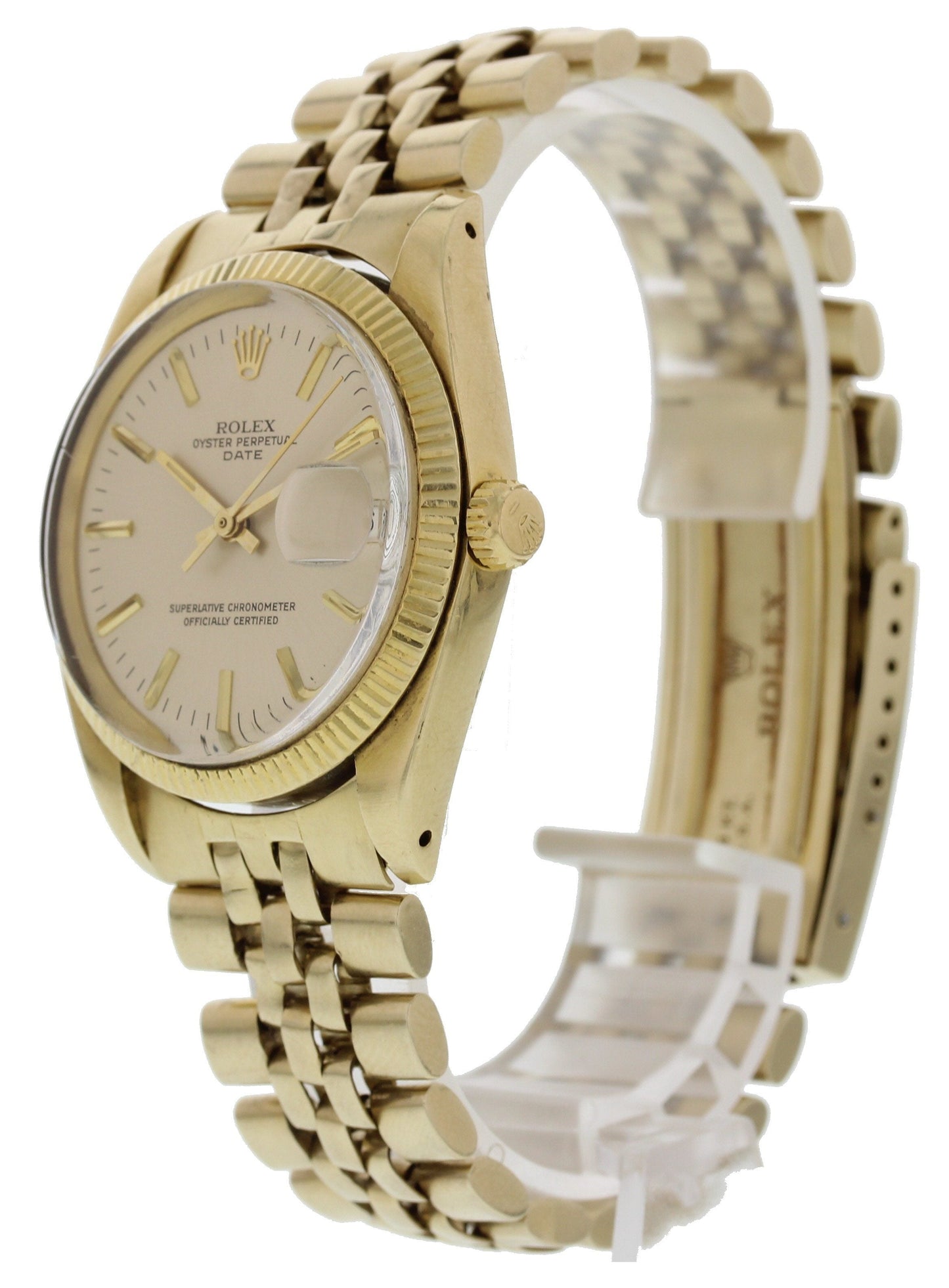 Vintage Rolex Oyster Perpetual Date 1503 14K Yellow Gold