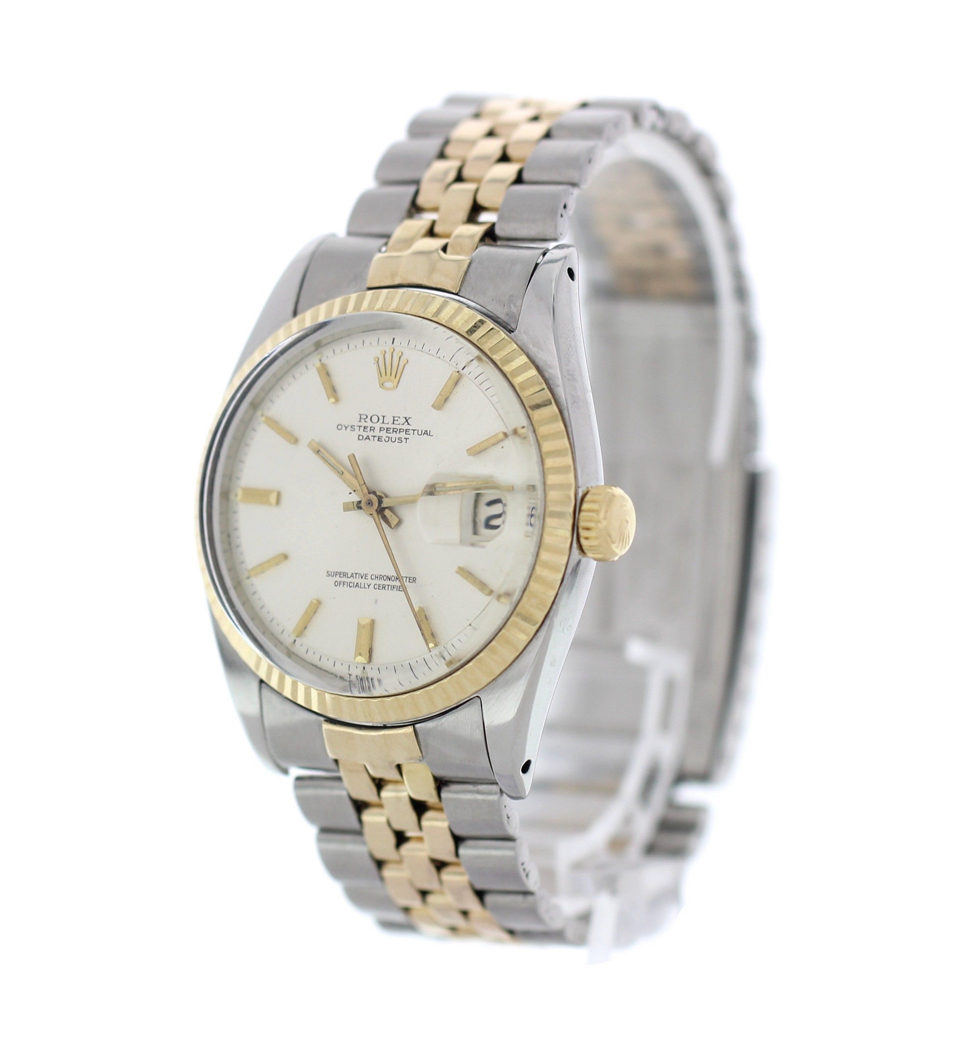 Vintage Rolex Oyster Perpetual Datejust 1601 14K YG & SS